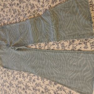 Wrangler Wanderer Zebra Print Blue Jeans